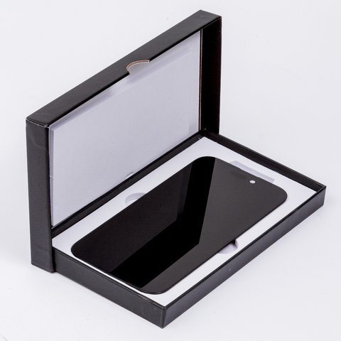 Дисплей для iPhone 16, черный, с рамкой, High Copy, без микросхемы, (OLED), GX OEM hard Превью 2