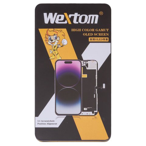 Дисплей Wextom для iPhone 12, iPhone 12 Pro, черный, с рамкой, High Copy, без ошибки, (OLED) soft, diagnosable Превью 2