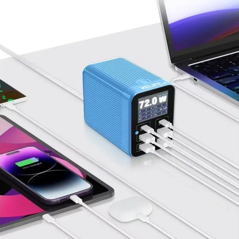 Mains Charger RELIFE Q4, (72 W, Quick Charge, Power Delivery (PD), 6 outputs) Preview 3