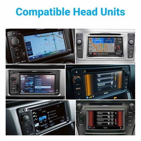 Cámara de visión trasera para Toyota Camry Corolla RAV4 Highlander Tacoma Prius / Scion tC xB FR-S / Subaru Forester Crosstrek Impreza WRX BRZ XV modelos 2008-2015 con juego de cables y cable de conexión de 16 pines Vista previa  3