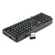 Teclado inalámbrico mini con panel táctil (negro) Vista previa  1