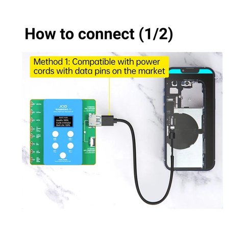 JC ID Q1 Battery Health Quick Repair para iPhone series 11 / 12 / 13 / 14 / 15 Vista previa  3