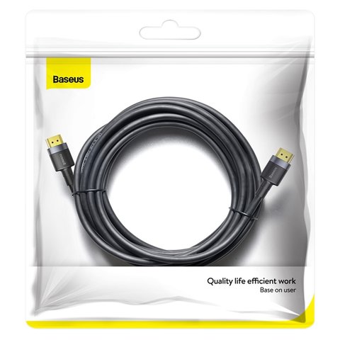 Кабель HDMI Baseus Cafule, HDMI, 5 м, черный, #CADKLF-H01 Превью 3