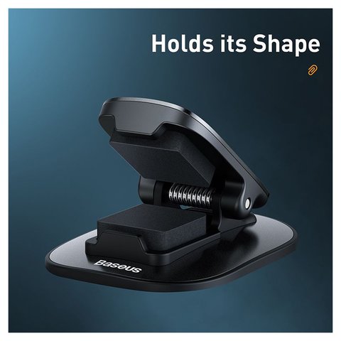 Держатель Baseus Platinum Vehicle Paste type, клейкая основа, для очков, черный, пластик, #ACYJN-A01 Превью 2