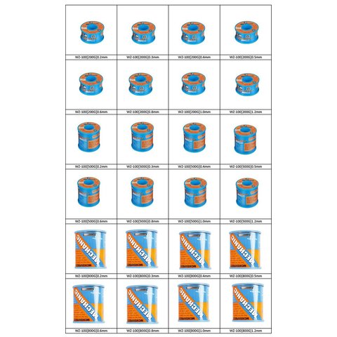Припой Mechanic WZ-100, Sn 63% , Pb 37%, флюс 1-3%, 0,3 мм, 200 г Превью 1