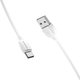 USB кабель Borofone BX19, USB тип-C, USB тип-A, 100 см, 3 A, білий, #6931474701800 Прев'ю 2