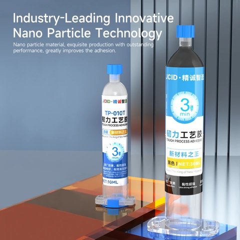 Клей JCID TP-030T, полиуретановый, прозрачный, для приклеивания задних крышек, для дисплейных рамок, быстросохнущий, 30 мл Превью 6