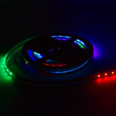 Світлодіодна стрічка RGB SMD5050, WS2812B (з управлінням, IP67, 5 В, 60 діодів/м, 5 м) Прев'ю 2