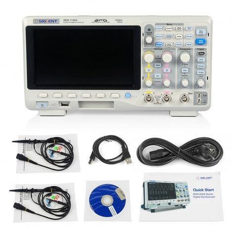 Фосфорний цифровий осцилограф SIGLENT SDS1102X-S Прев'ю 2