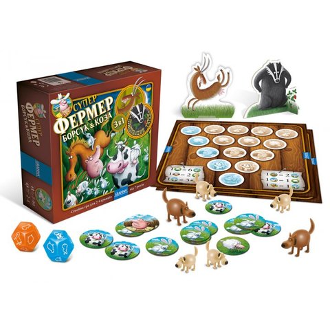 Настільна гра Granna "Суперфермер 3 в 1" (84085) Прев'ю 1