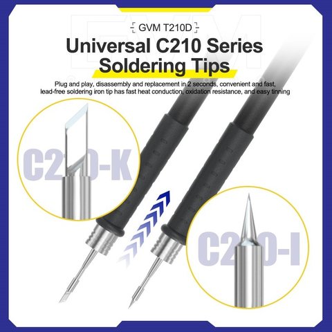 Паяльна станція GVM T210D, цифрова, 60 Вт Прев'ю 6